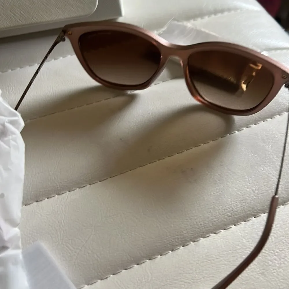 NWT Michael Kors 56mm cat eye sunglasses blush/camel